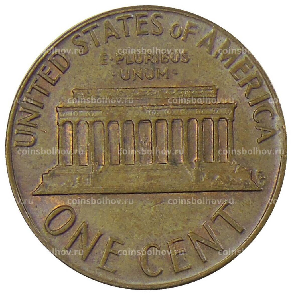 Монета 1 цент 1973 года D США
