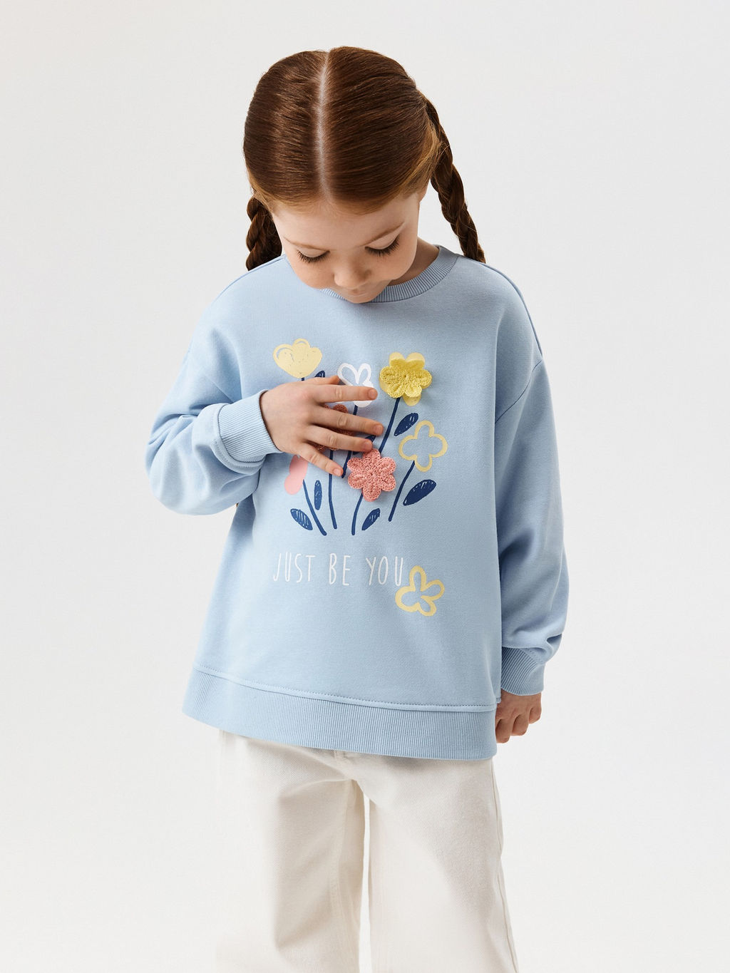 ACOOLA / Джемпер детский для девочек Ksilofon голубой фото 7