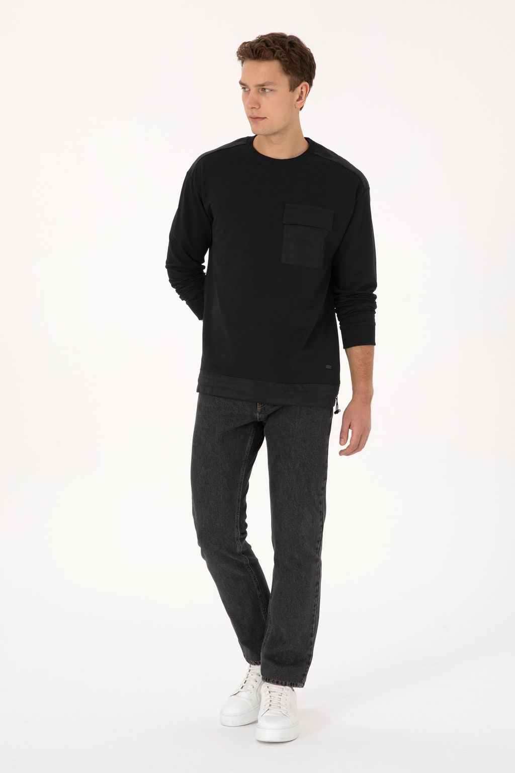 Erkek Siyah Sweatshirt - U.s. polo assn фото 4