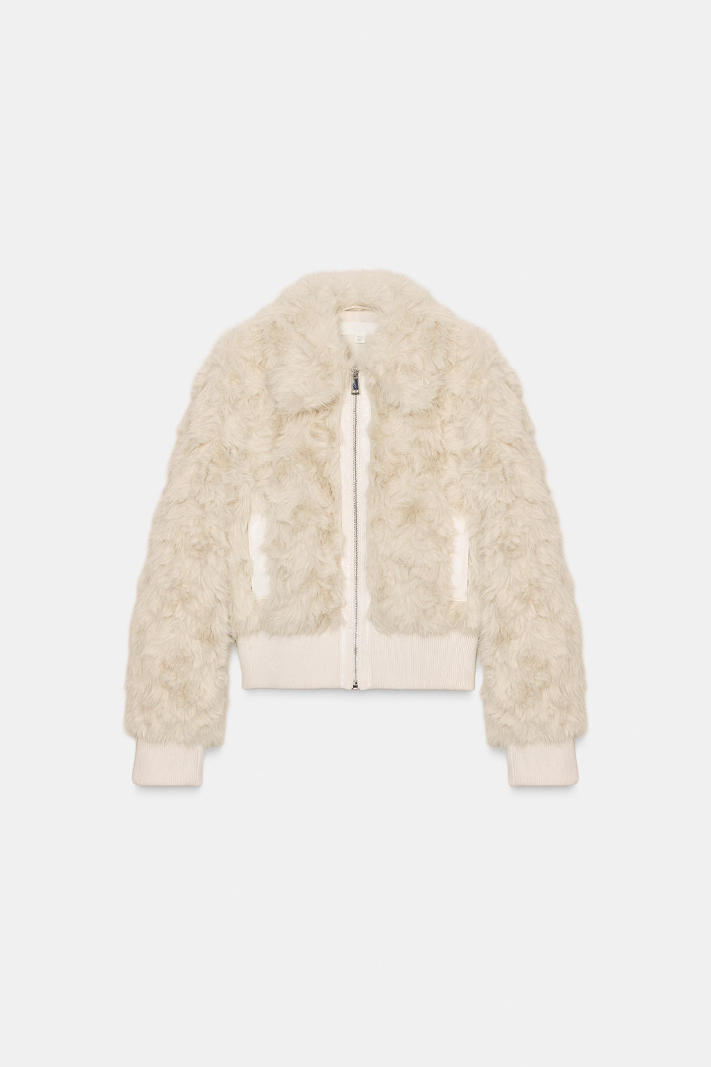 FAUX FUR BOMBER JACKET - Zara фото 8