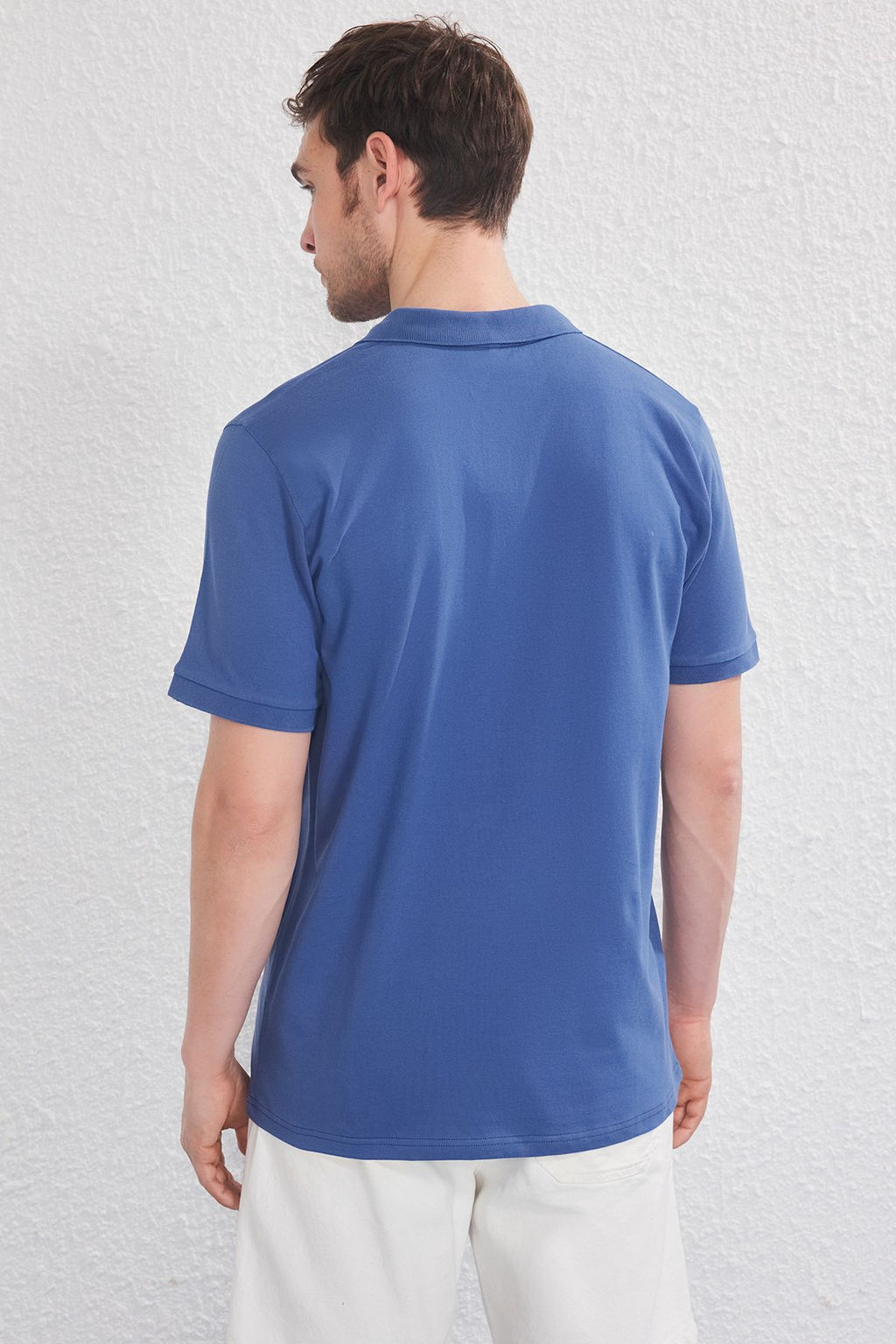 TRENDYOL MAN Fume Regular Nak?sl? Orme Polo Yaka T-shirt TMNSS25PO00046 - Trendyolmilla фото 4