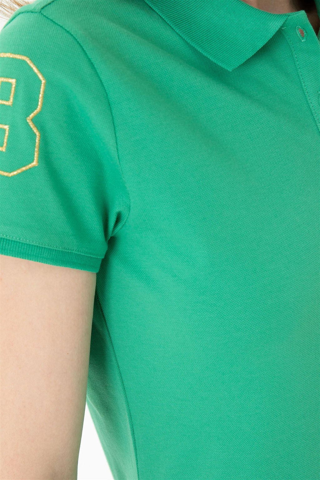 Женское зеленое трикотажное платье - U.s. polo assn фото 12