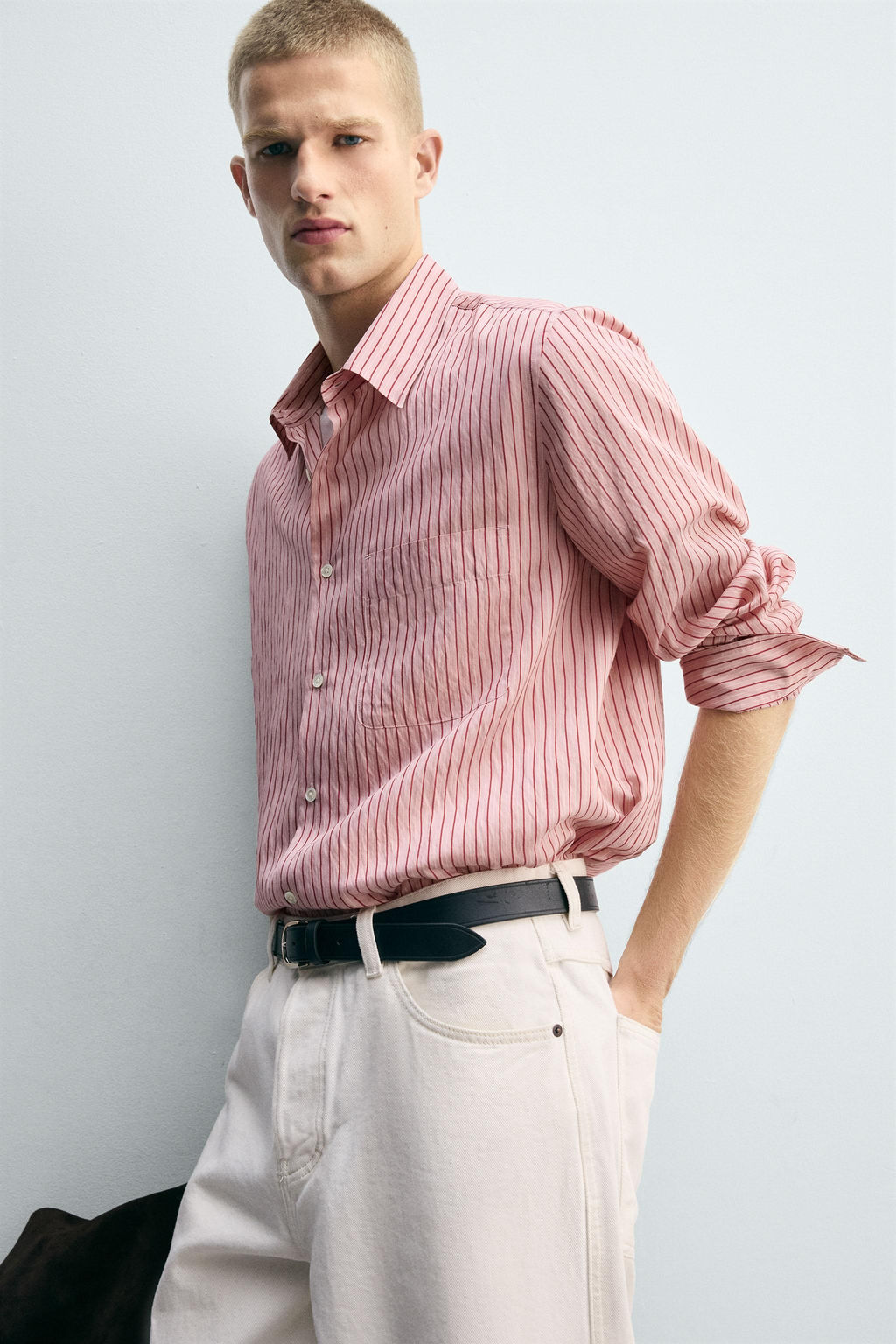 STRIPED FLOWING SHIRT - Zara фото 6