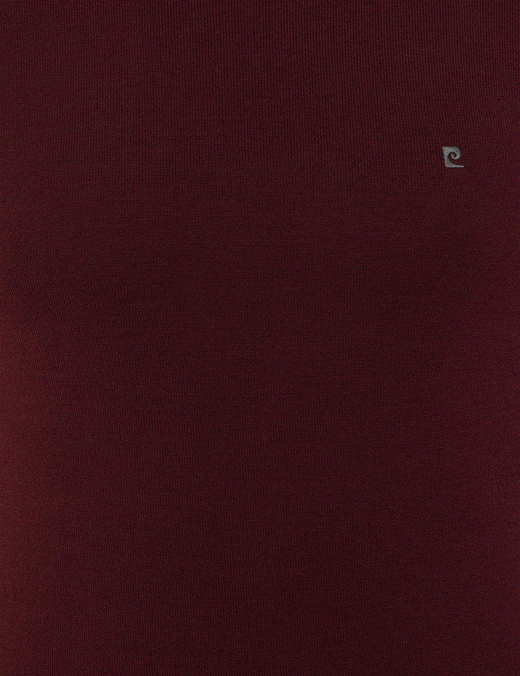 Bordo Slim Fit Bisiklet Yaka Basic Triko Kazak
