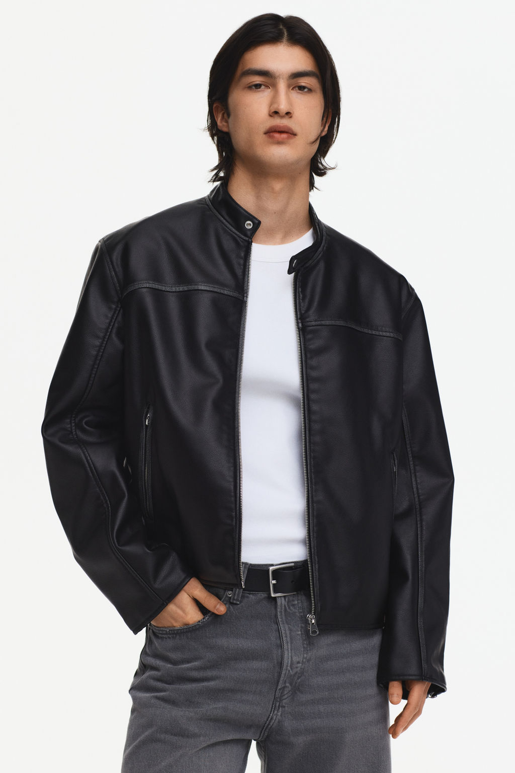Chaqueta racing en tejido revestido - H&m фото 2