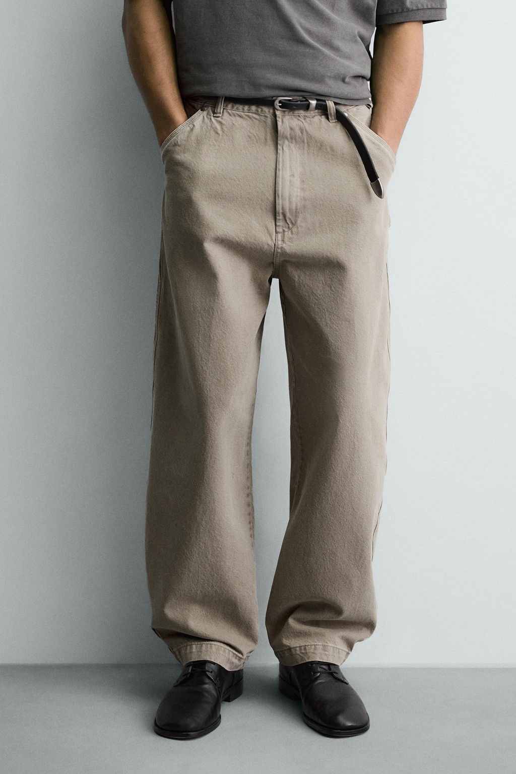 BALLOON FIT WASHED TROUSERS - Zara фото 21