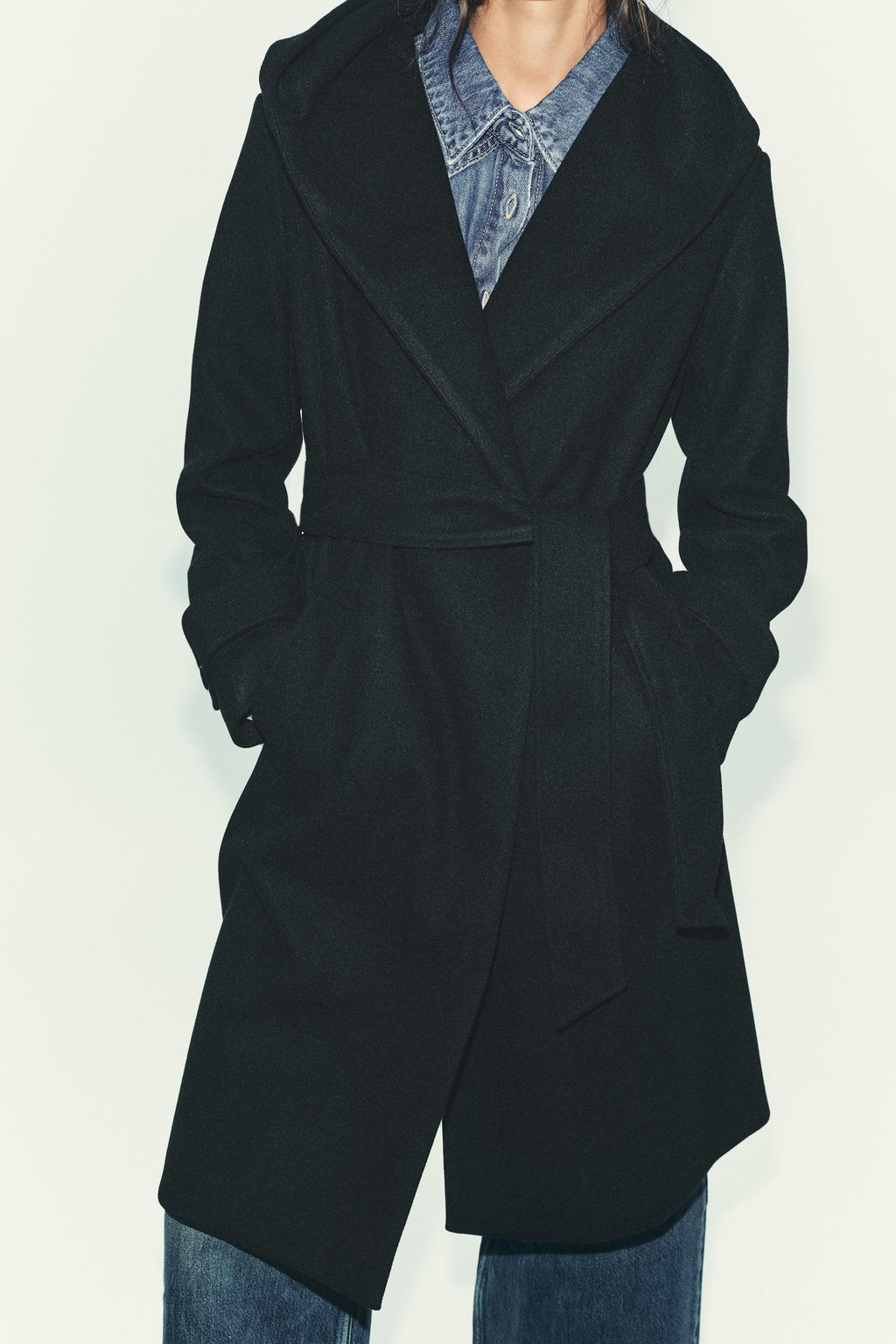 ABRIGO SOFT CAPUCHA / Negro - Zara фото 2