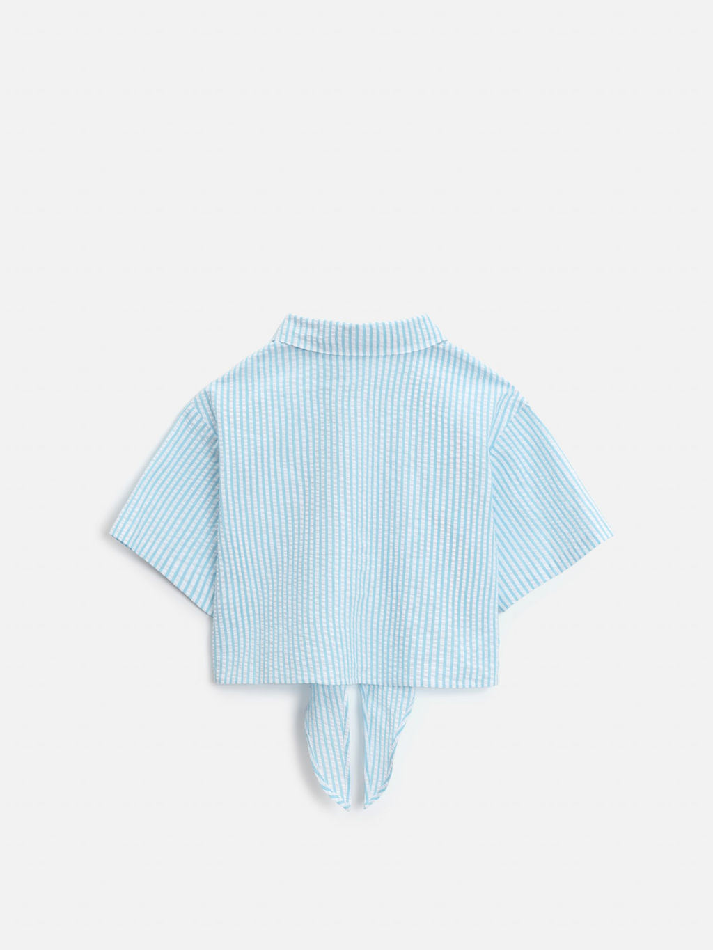 ACOOLA / Блузка детская для девочек Messia_bl голубая полоска  фото 2