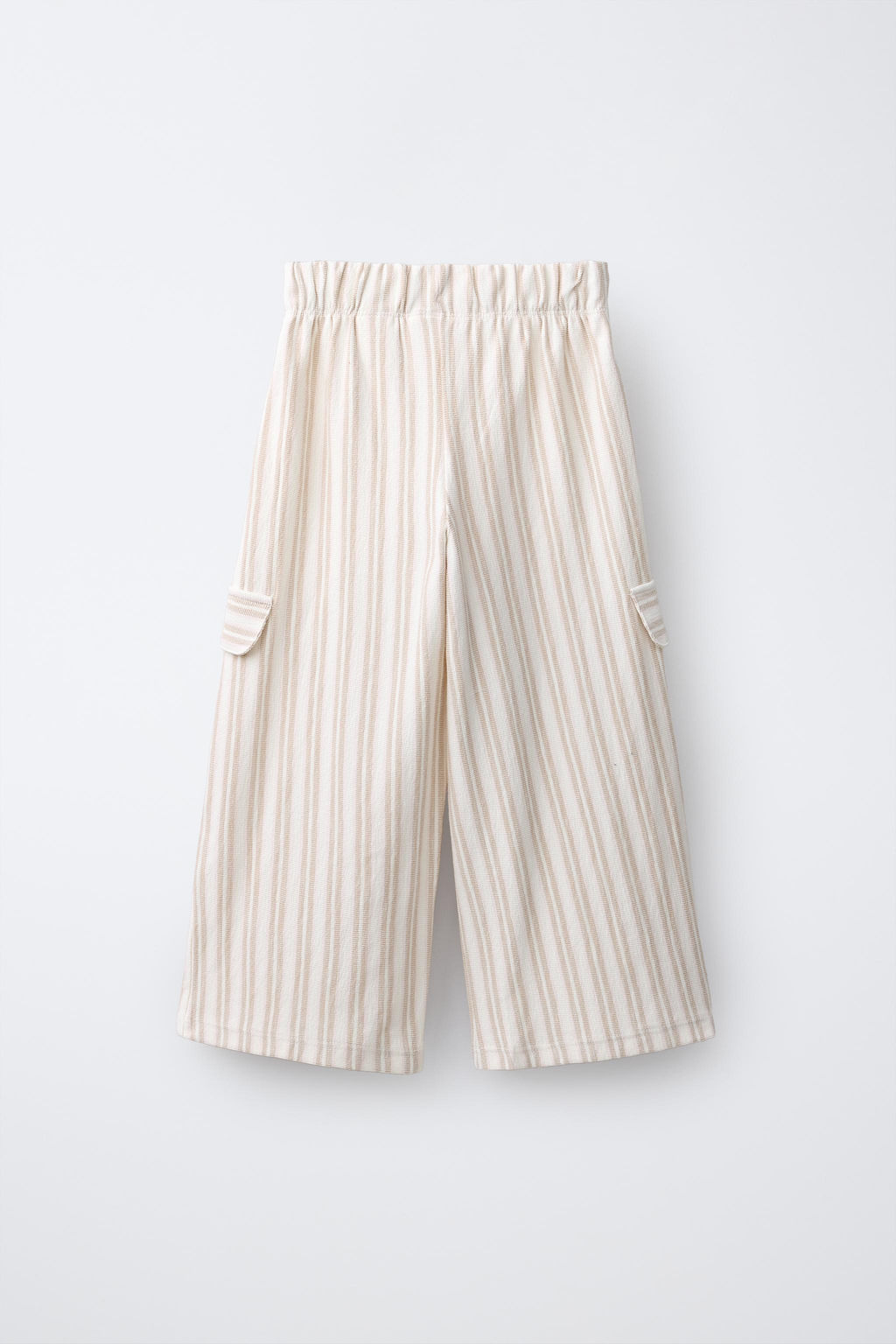 PANTAL?N WIDE LEG CARGO RAYAS / Crudo - Zara фото 2