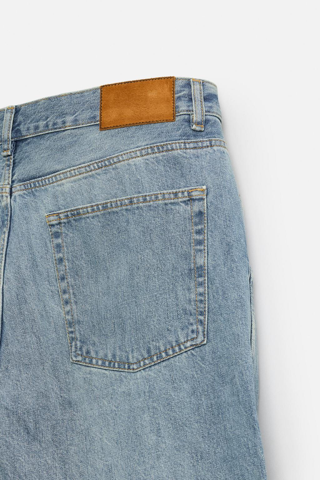 RELAXED STRAIGHT-LEG JEANS - Zara фото 5