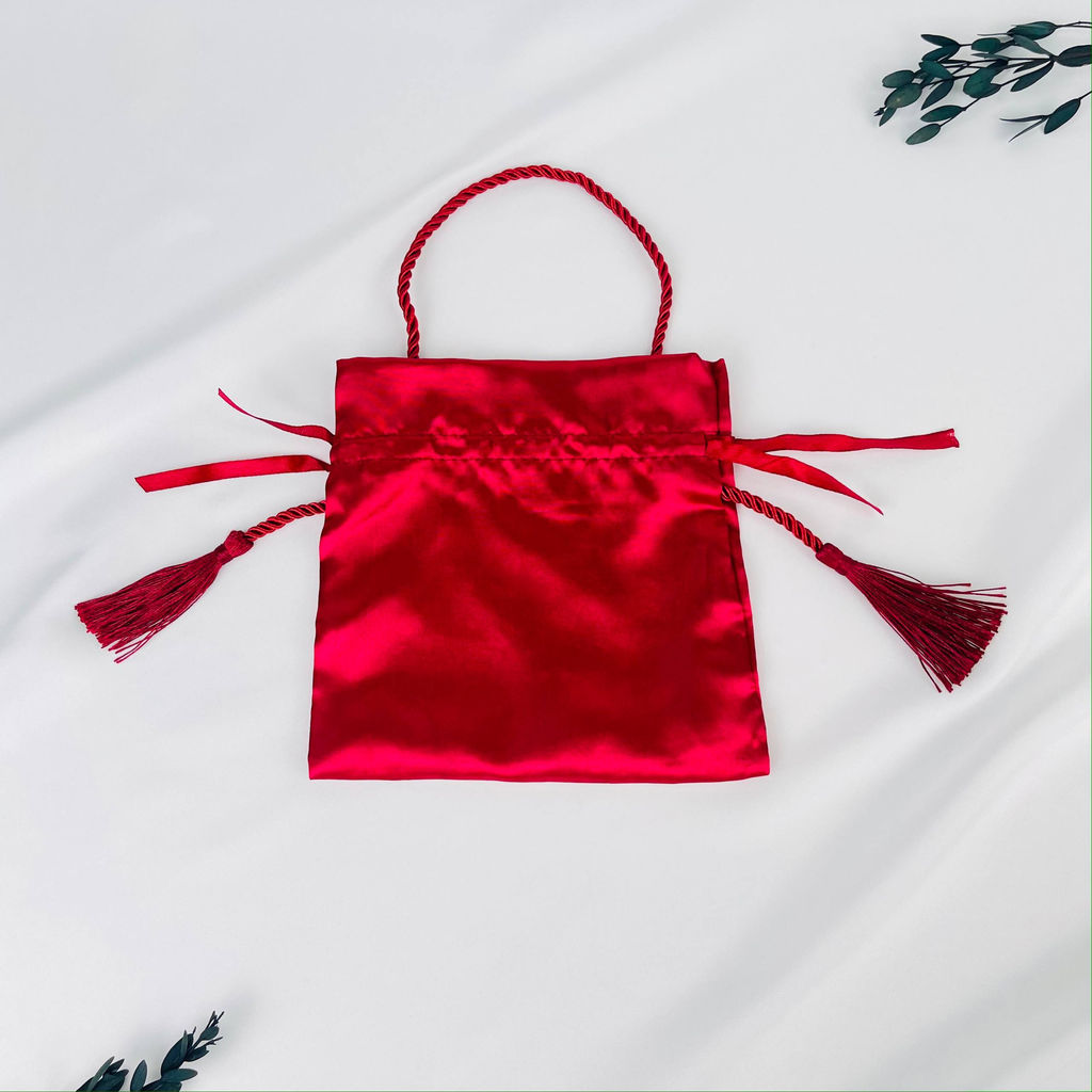 Мешочек: Атлас бордовый 1 шт.