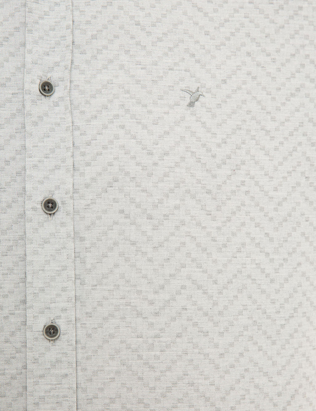 Светло-серая приталенная рубашка с длинным рукавом - Cacharel фото 11