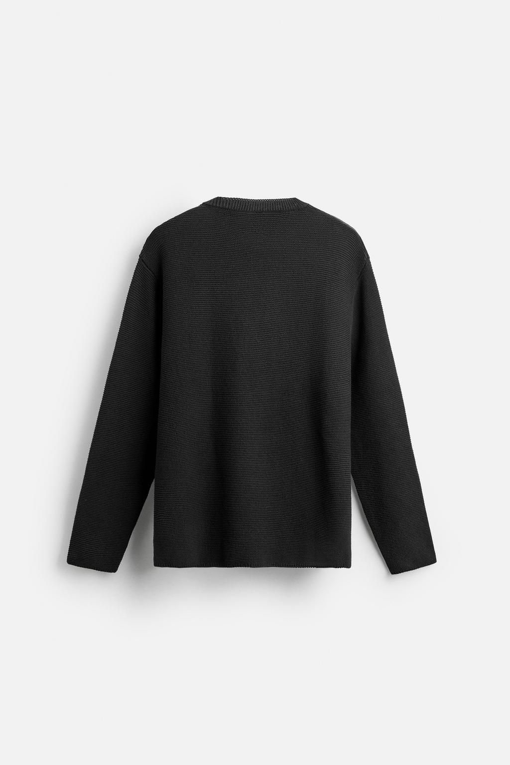 TEXTURED COTTON BLEND SWEATER - Zara фото 8