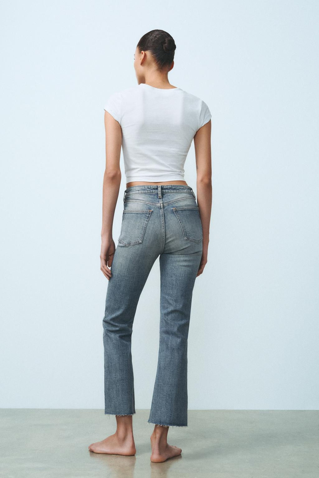 TRF CROPPED FLARE HIGH-WAIST JEANS - Zara фото 25