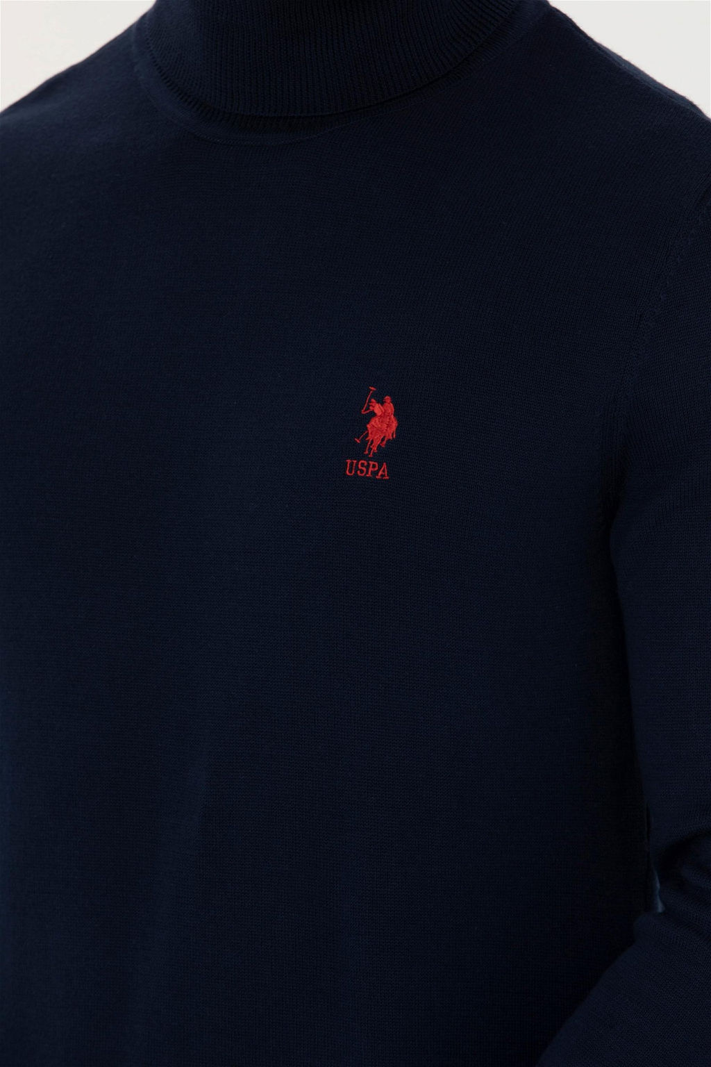 Мужской темно-синий базовый свитер - U.s. polo assn фото 7