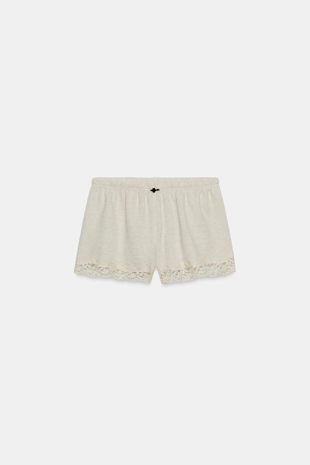SHORTS COMBINADO ENCAJE / Gris vigor? - Zara фото 2