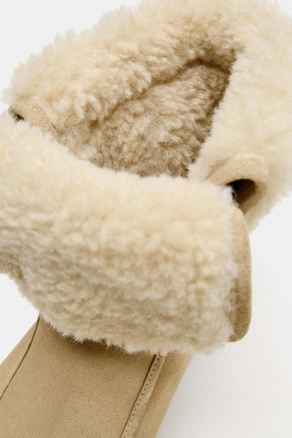 FLAT SPLIT SUEDE ANKLE BOOTS - Zara фото 7