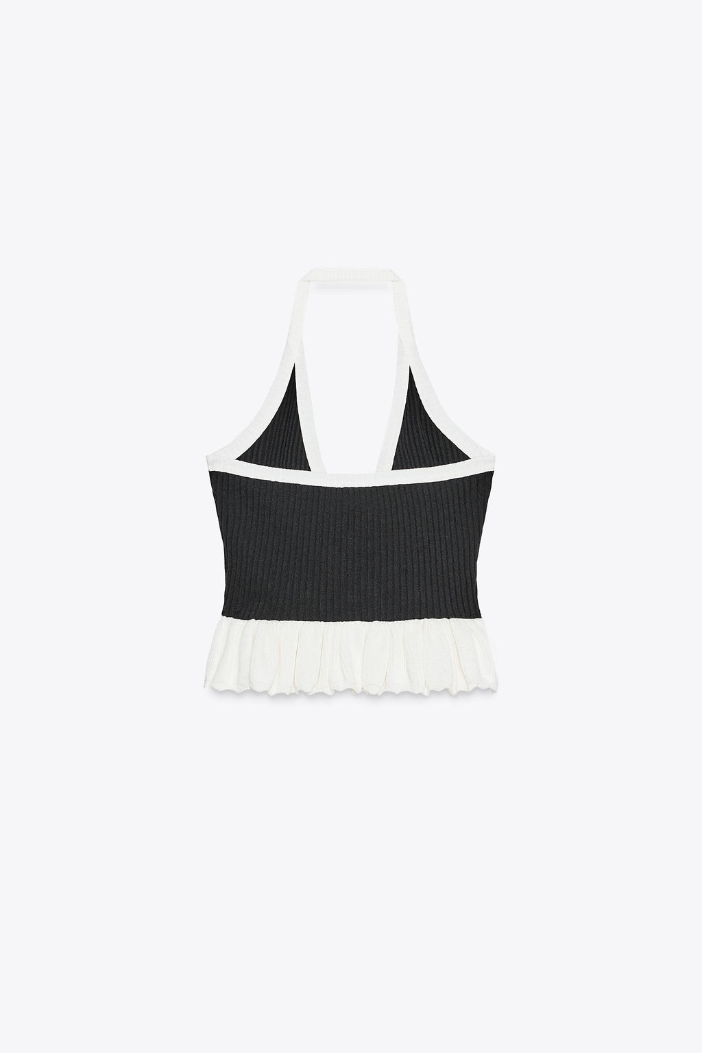 RIBBED BUTTON TOP - Zara фото 6