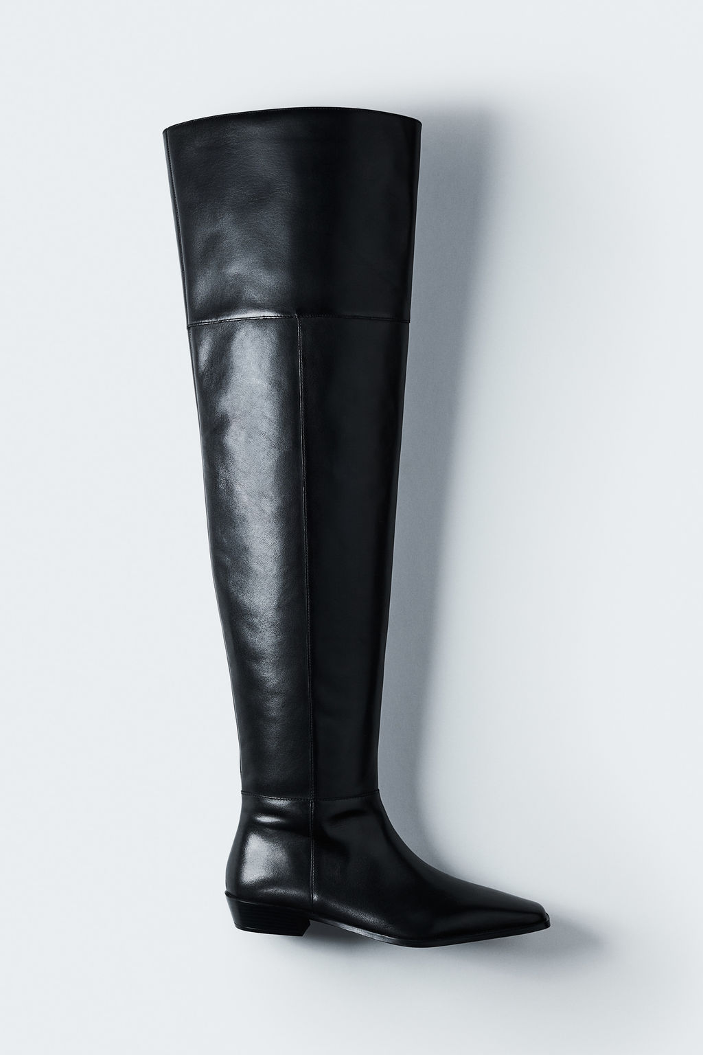Botas de piel over-the-knee - H&m фото 7