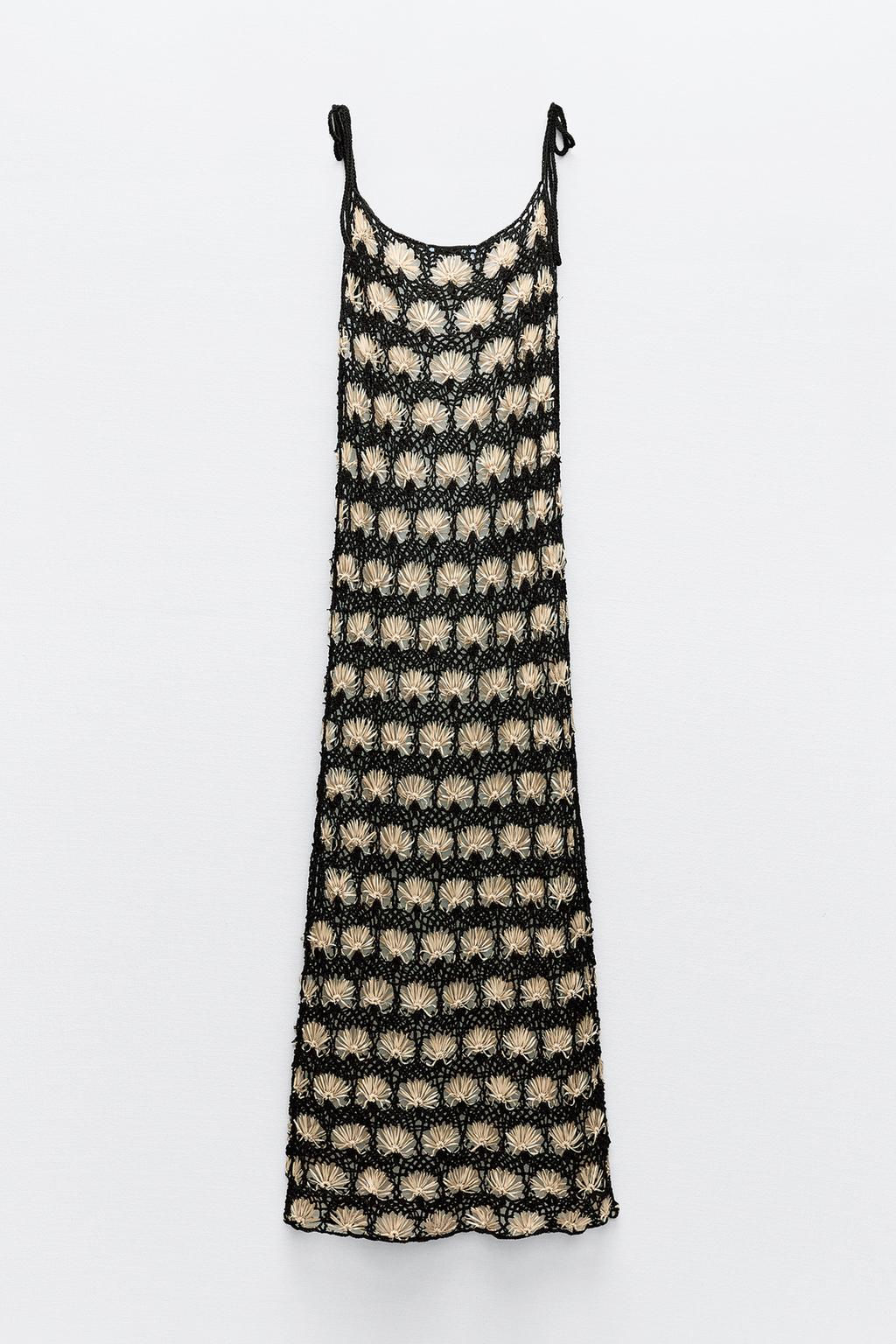 LONG CROCHET DRESS - Zara фото 5