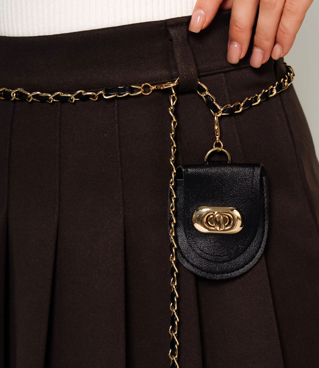 Юбка #КТ1802 (2), тёмно-коричневый - Dommod фото 5