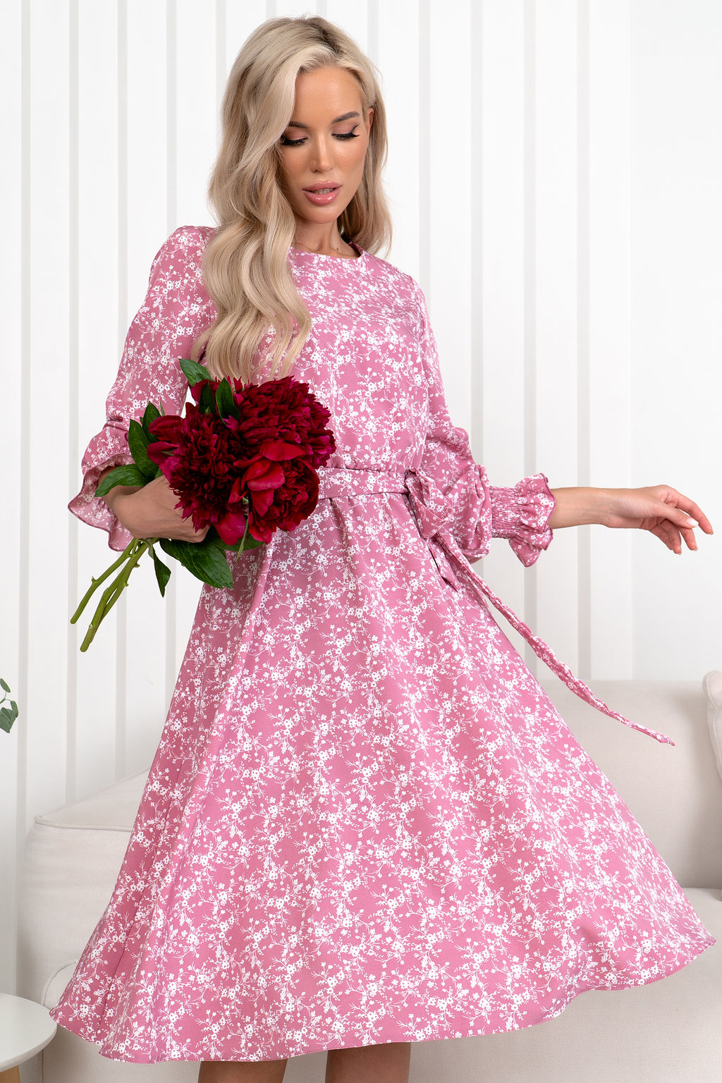 Платье Open Style 6848 розовый