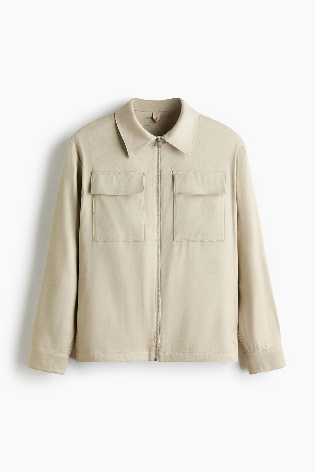 Sobrecamisa en mezcla lino Easy Care Regular Fit - H&m фото 2