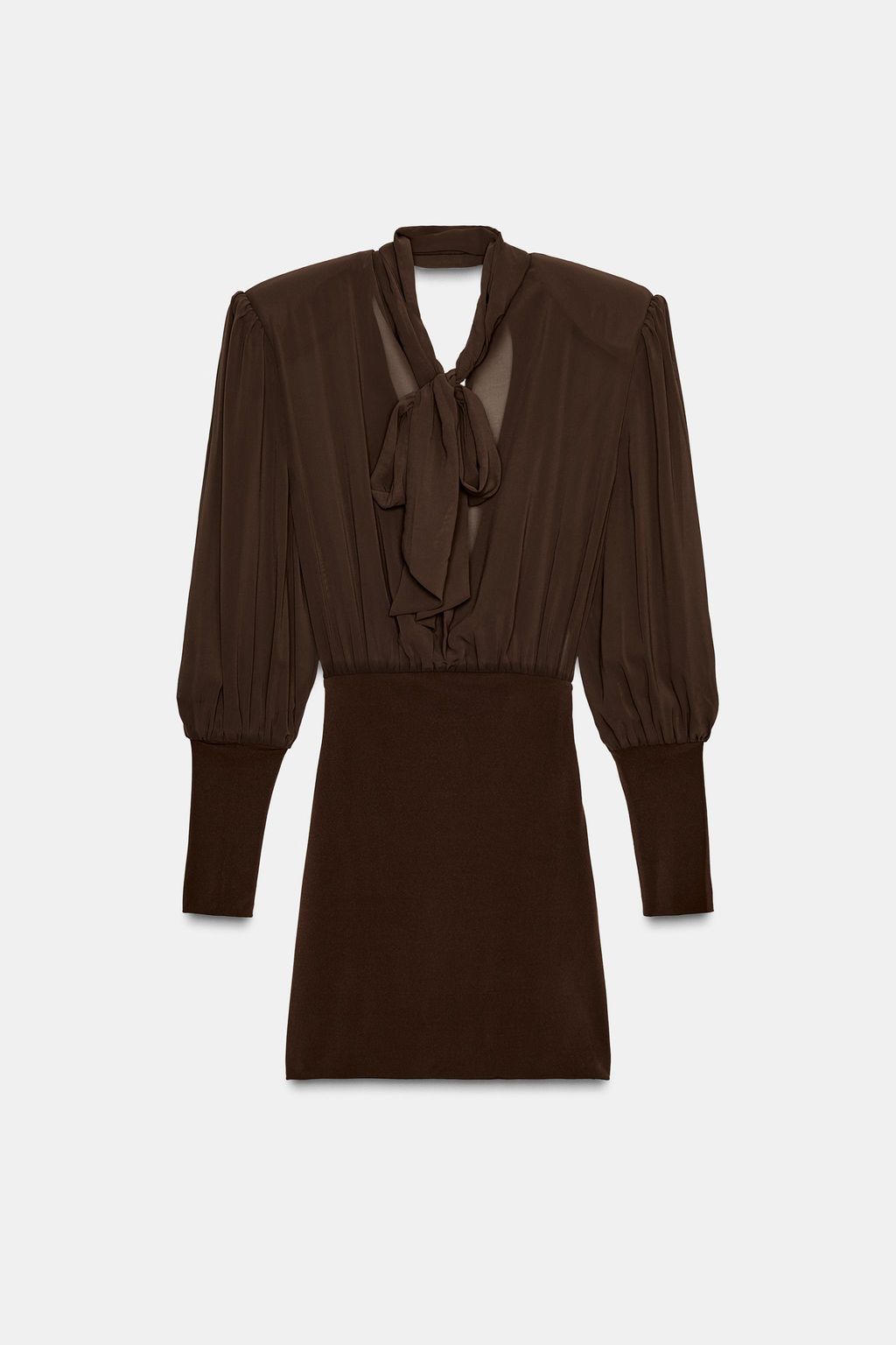 SHORT DRESS WITH MATCHING DETAIL - Zara фото 4