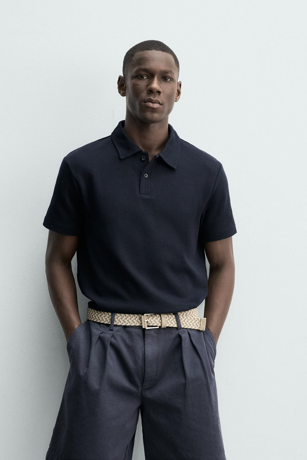 POLO ESTRUCTURA WAFFLE / Marino - Zara фото 2