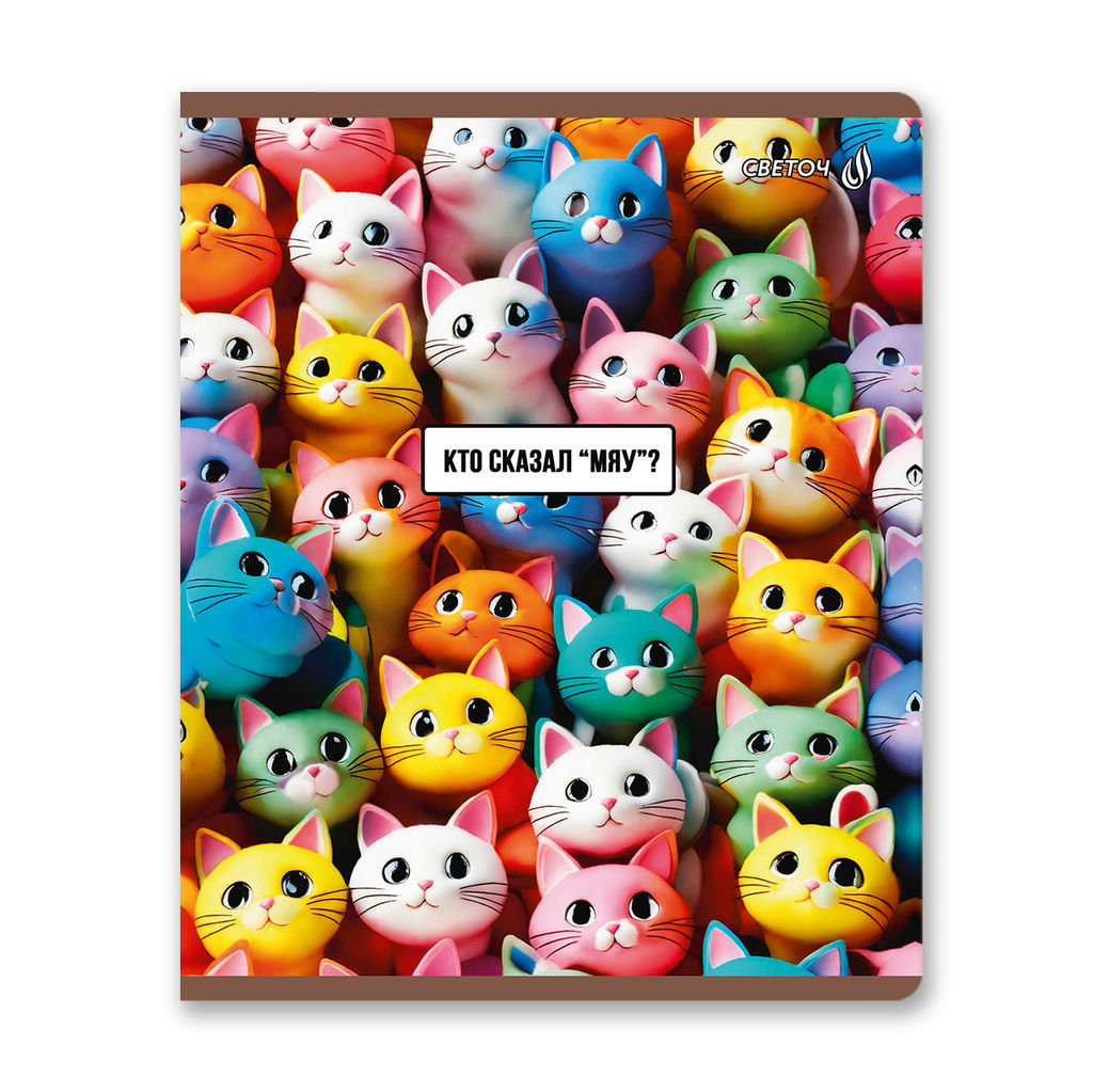 Светоч Т77 Тетрадь ученическая общая, матовый сплошной лак+запечат.титул лист A5 60 л. на скобе 65 г/кв.м , белизна 100 % 10 шт. клетка 01123 Микс-Летний день  фото 7