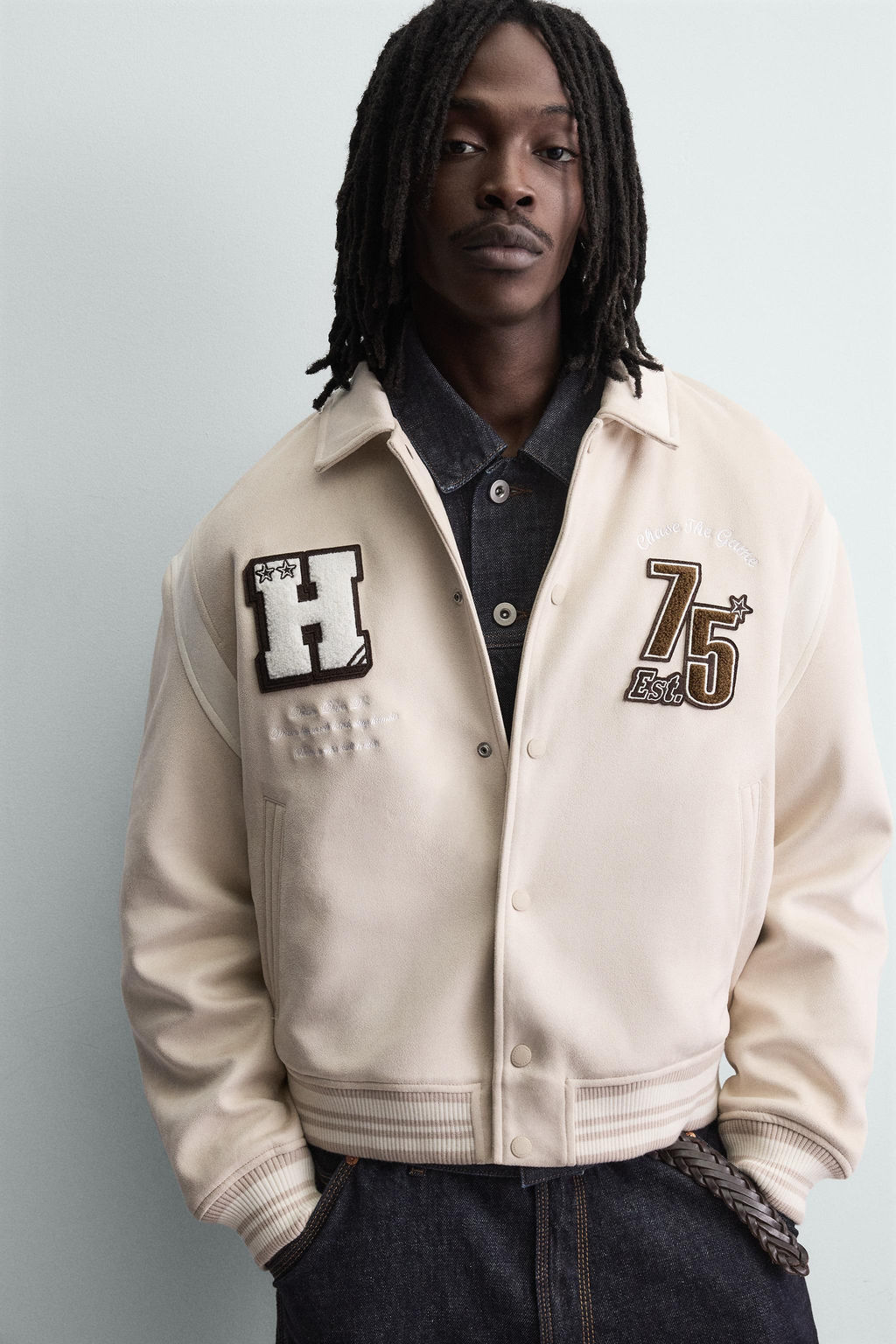 CAZADORA BOMBER EFECTO ANTE / Crudo - Zara фото 5