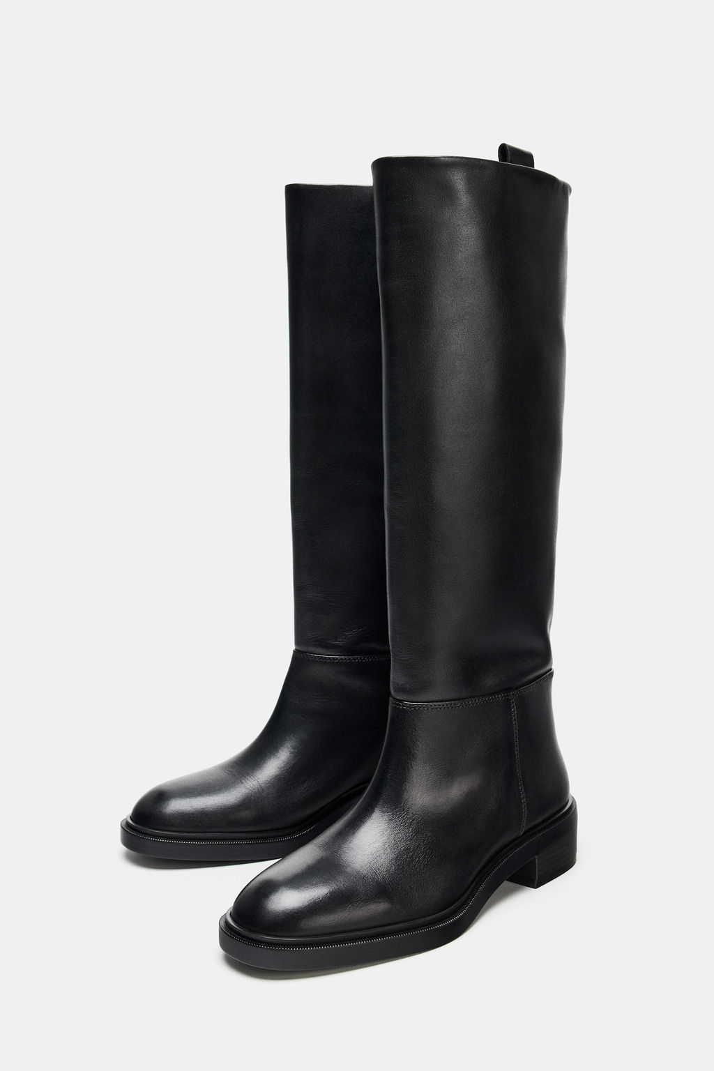 LEATHER RIDING BOOT - Zara фото 2