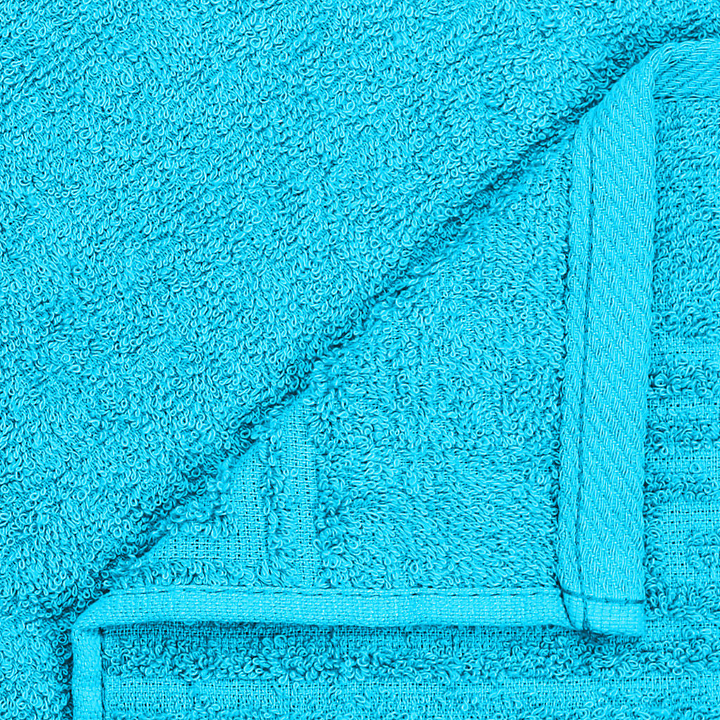 Полотенце махровое Греция 35х70см, гладкокрашенное, 350г/м2, морская волна (Россия) - Домашняя мода фото 2