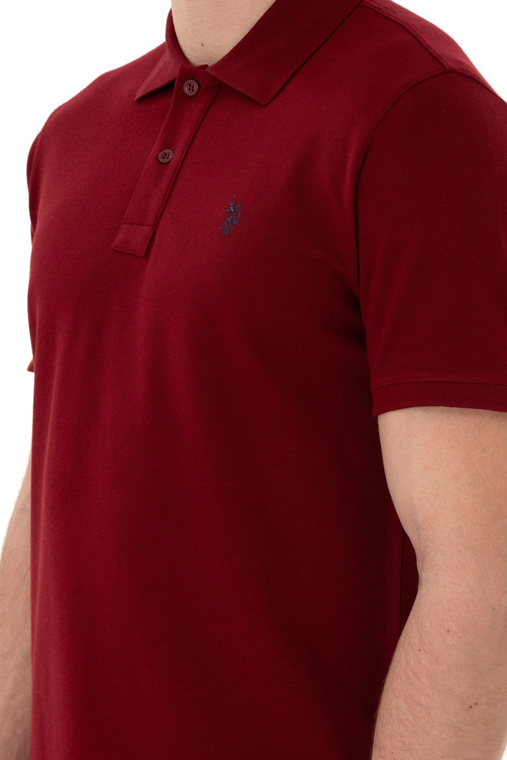 Erkek Slim Fit Polo Yaka Bordo Basic Ti__rt Sepette S_rpriz _ndirim - U.s. polo assn фото 14