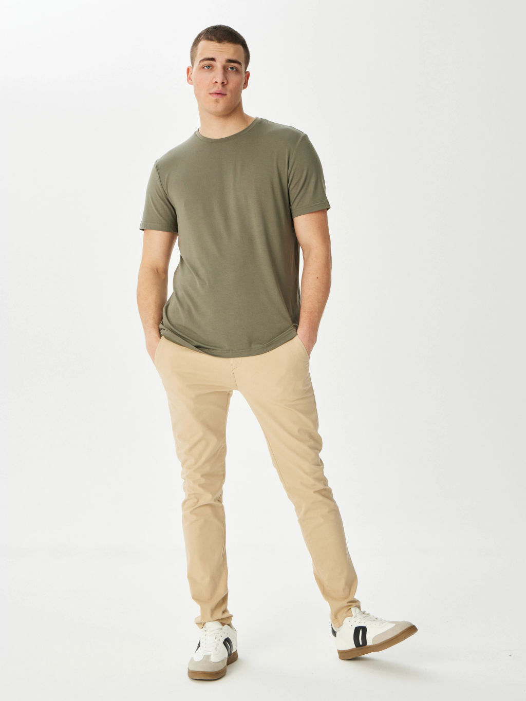 Футболка мужская короткий рукав GREG G145-V-61742 (хаки)  фото 14