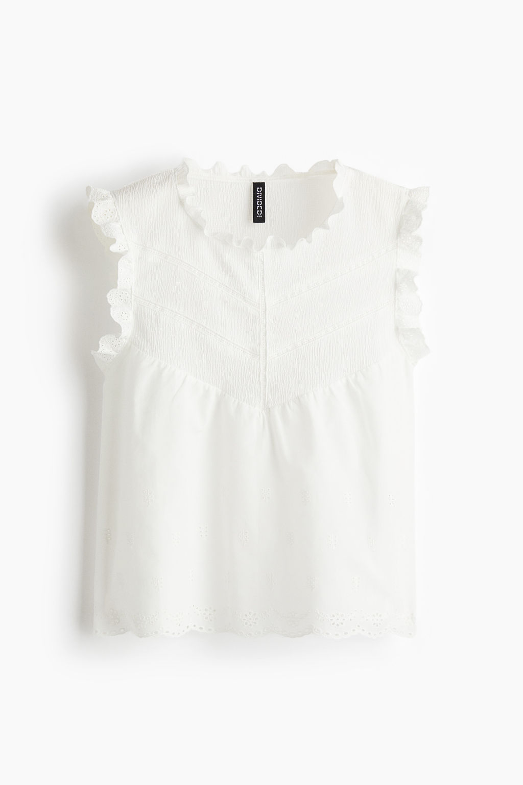 Top con ribetes de volantes - H&m фото 2