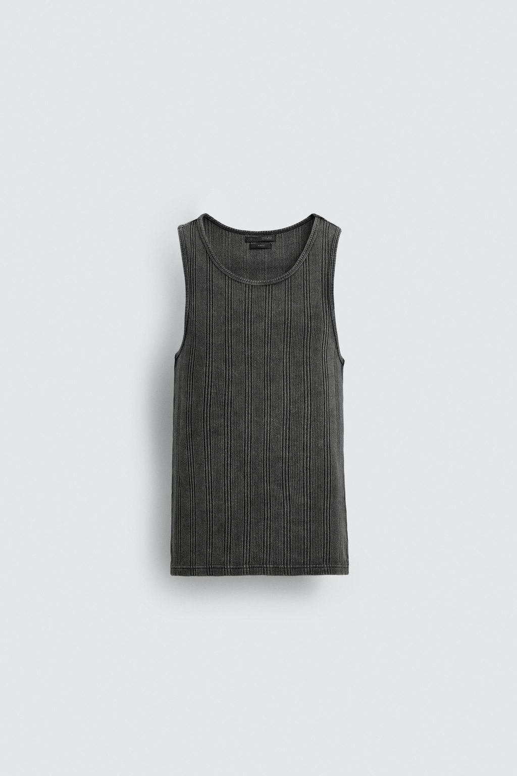 CAMISETA TANK PUNTO RIB / Negro - Zara фото 8