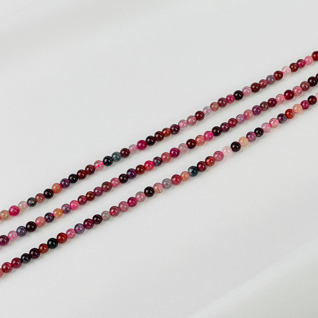 Бусины для украшений из Шпинели микс (88 бусин) 38 см