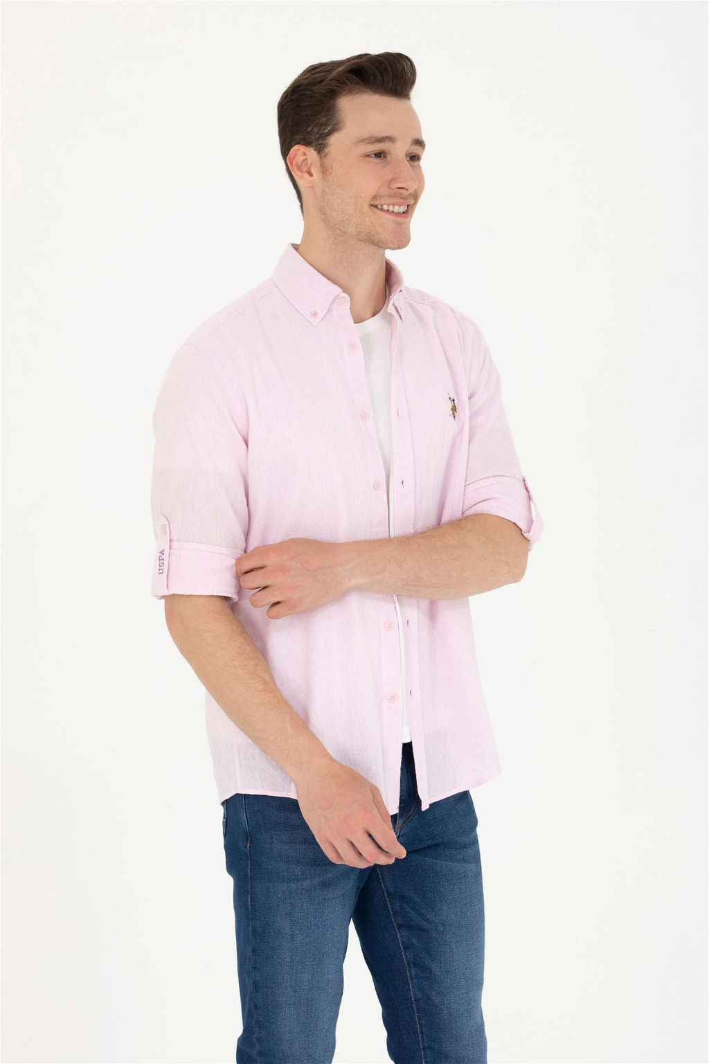 U. S. Polo Assn Мужская рубашка с длинным рукавом Magnolia - U.s. polo assn фото 10