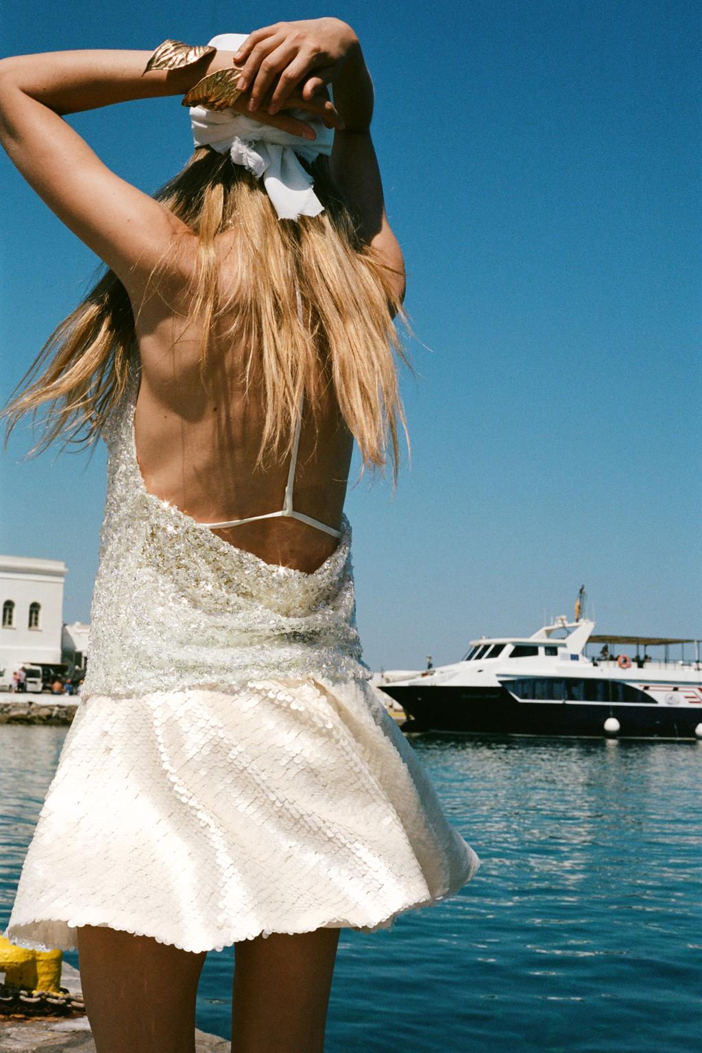 SEQUINNED MINI SKORT - Zara фото 3