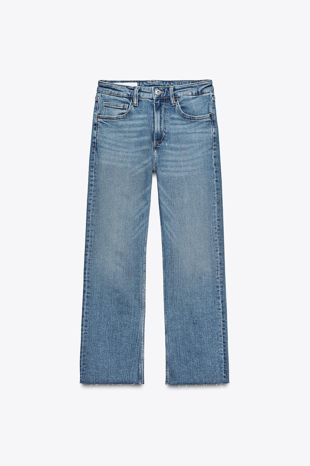 TRF CROPPED FLARE HIGH-WAIST JEANS - Zara фото 40