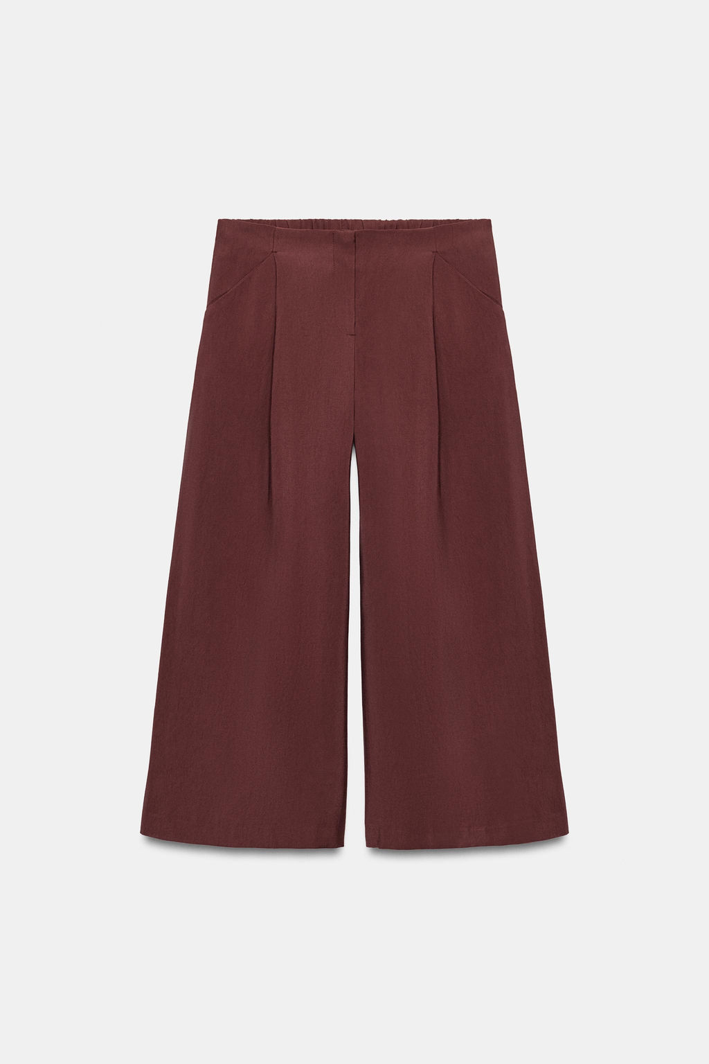 PANTAL?N CULOTTE PINZAS / Burdeos - Zara фото 6