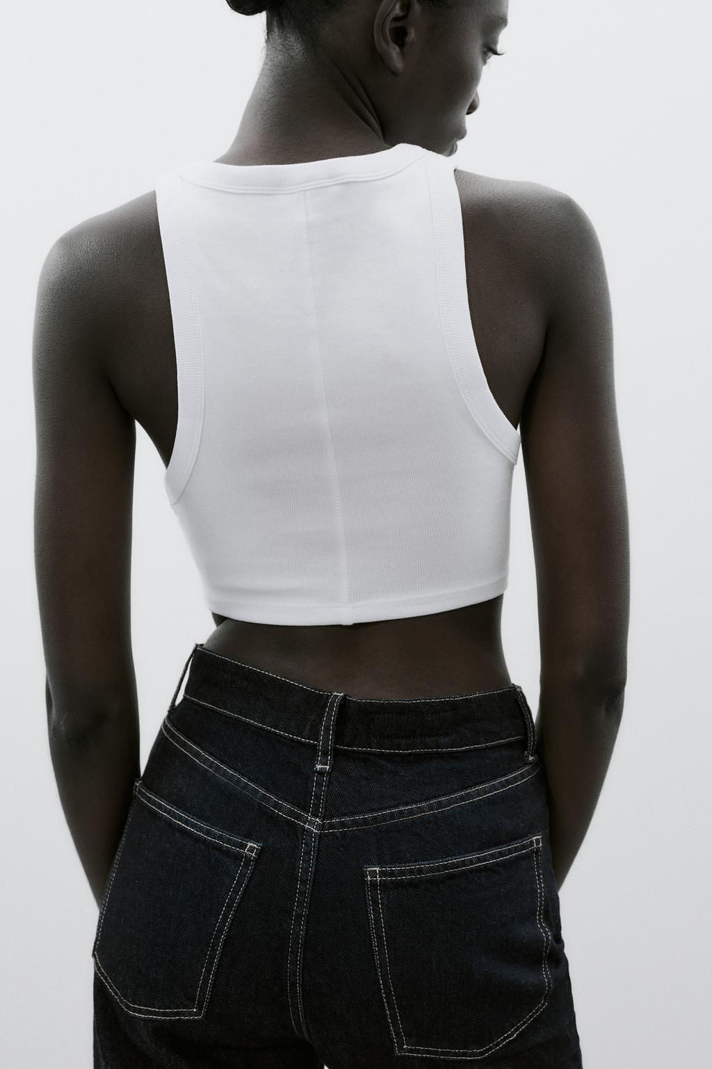 RIBBED STRAPPY TOP - Zara фото 23