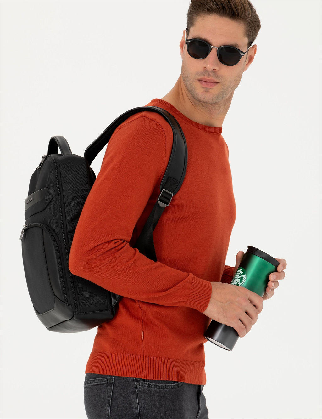Kiremit Slim Fit Bisiklet Yaka Basic Triko Kazak - Pierre cardin фото 3