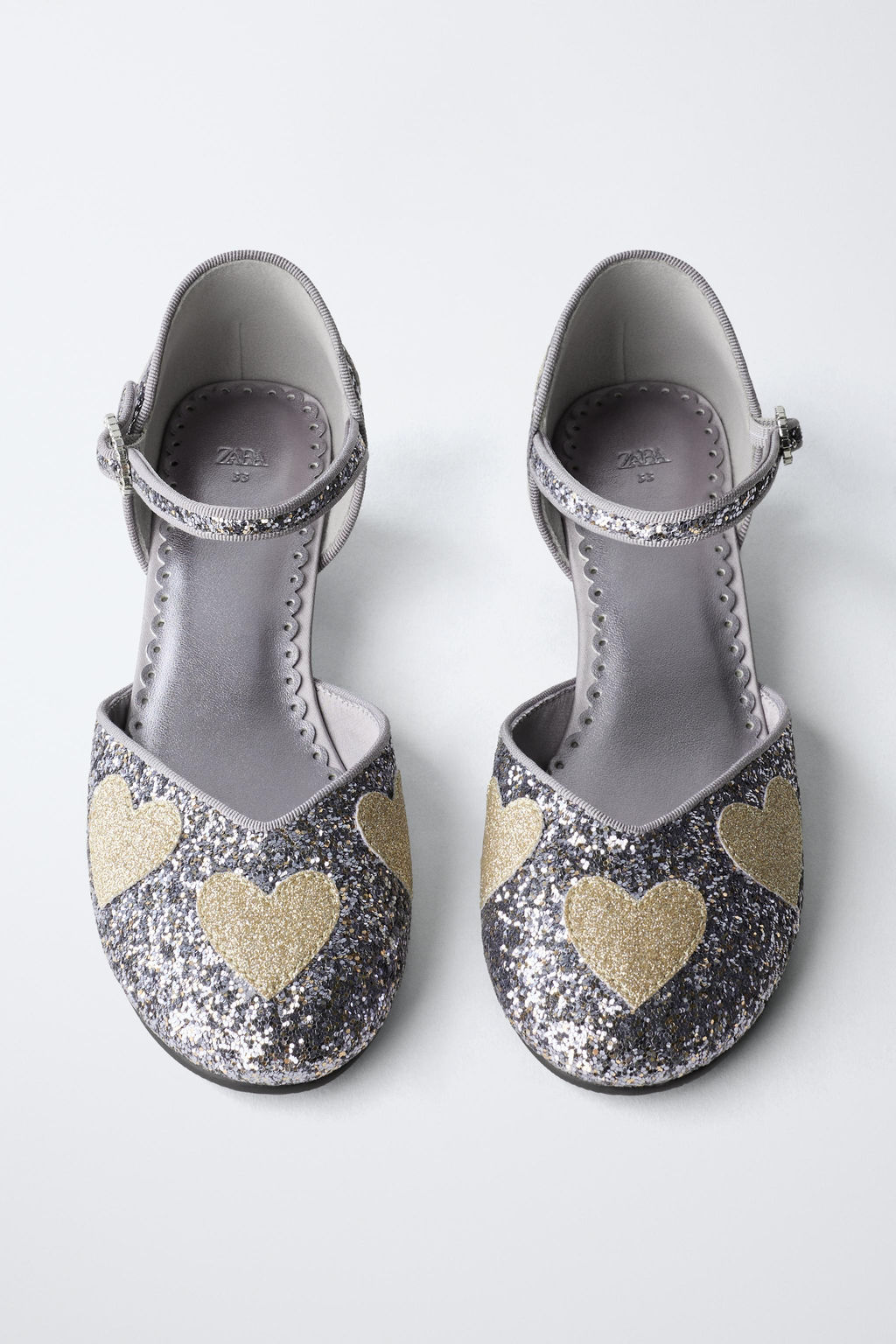SPARKLING HEELS WITH HEARTS - Zara фото 4