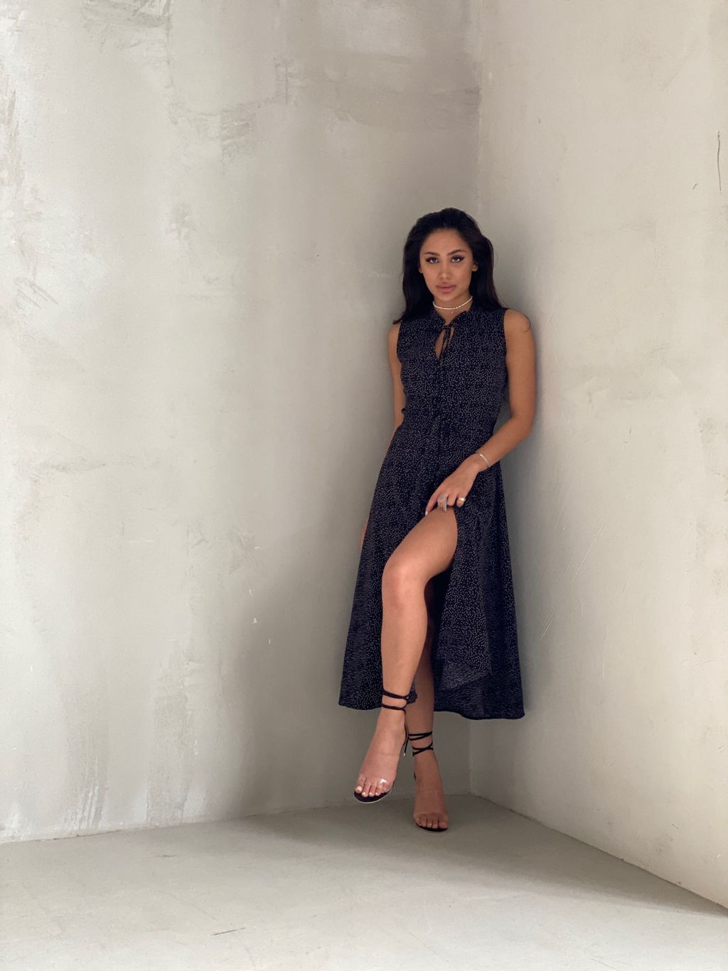 Платье, как из к/ф Красотка, чёрное в горошек - Martichelli фото 22