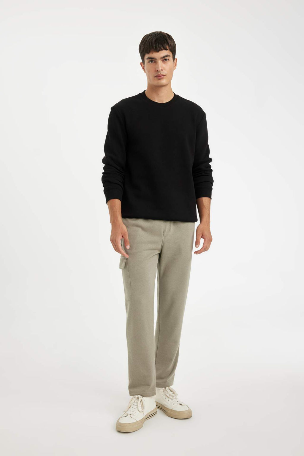 Esofman Alt? Slim Fit Dar Kesim Kargo Cepli Duz Paca - Defacto фото 3
