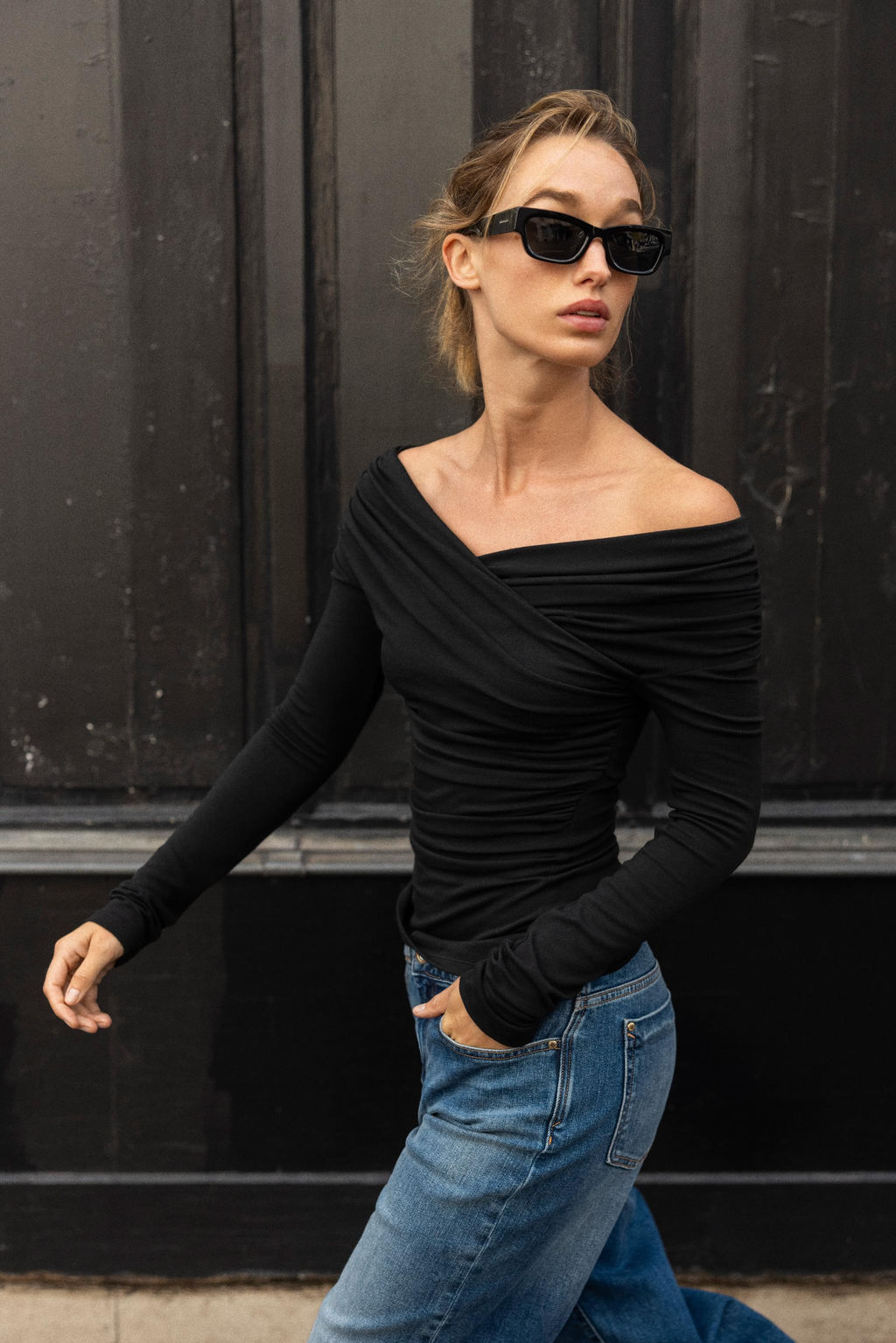 DRAPED SURPLICE NECKLINE TOP - Zara фото 10