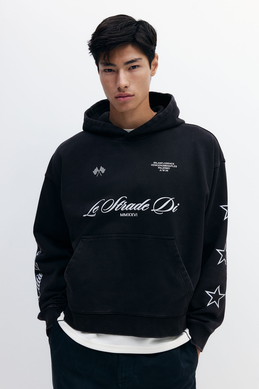 Sudadera con efecto lavado Oversized Fit - H&m фото 2