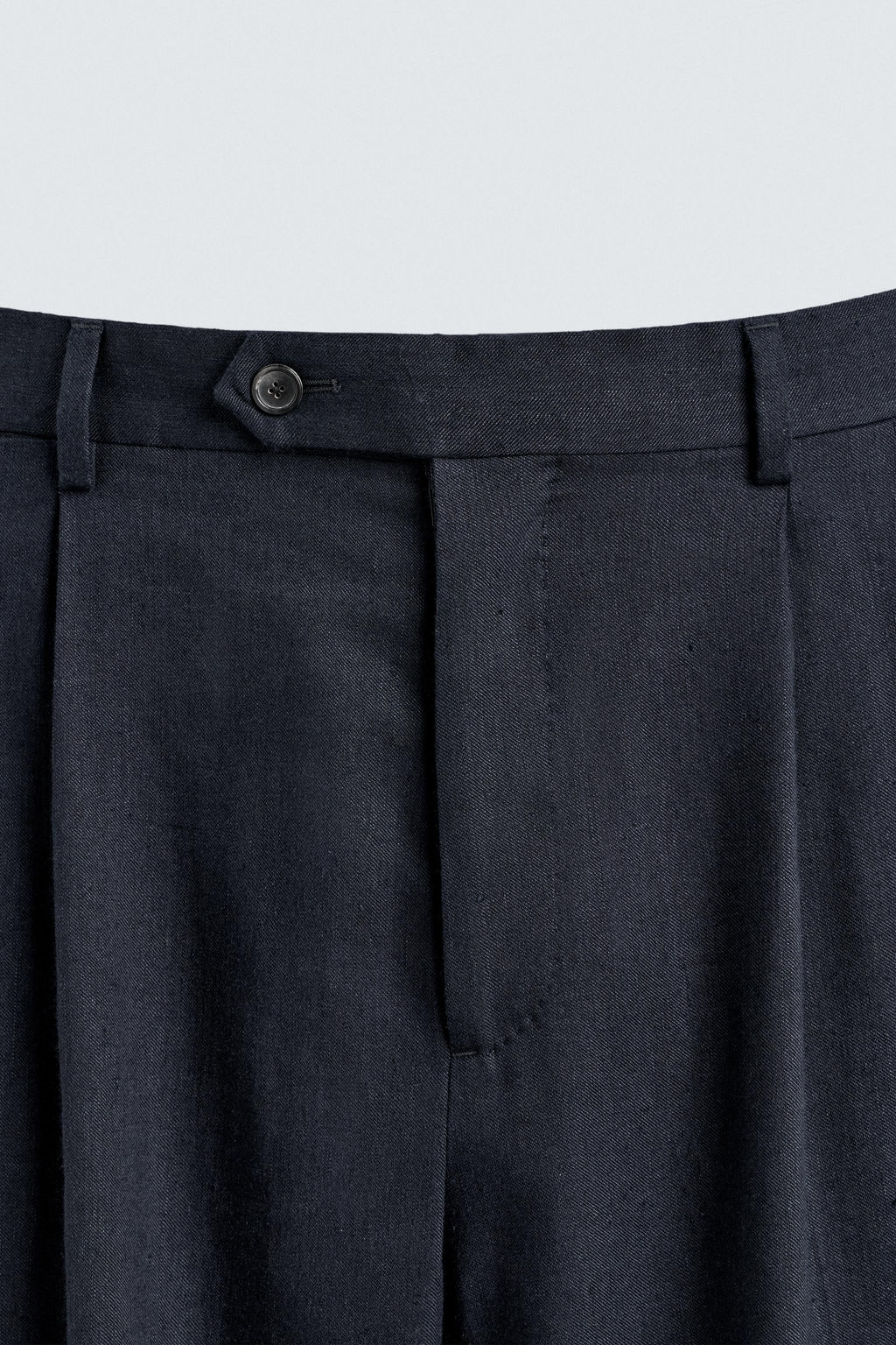 PANTAL?N PLIEGUES RELAXED FIT LINO - LANA / Marino - Zara фото 7